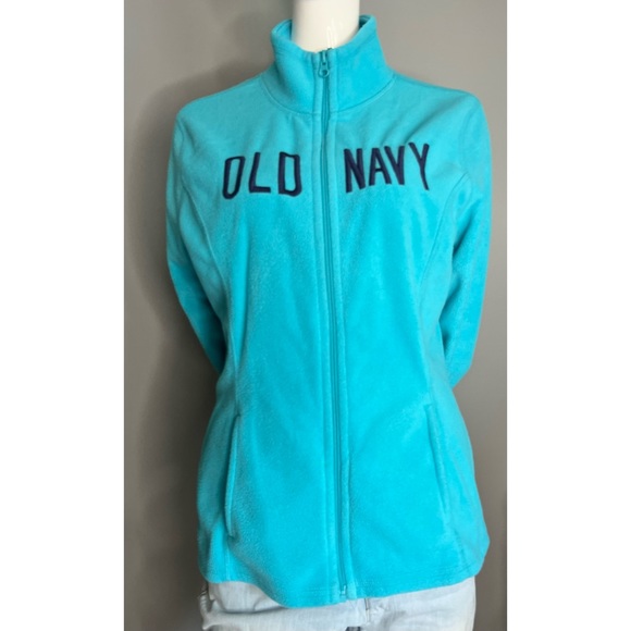 Old Navy : fleece mock neck zip up jacket - Picture 1 of 10